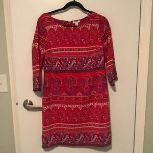 Pink paisley dress